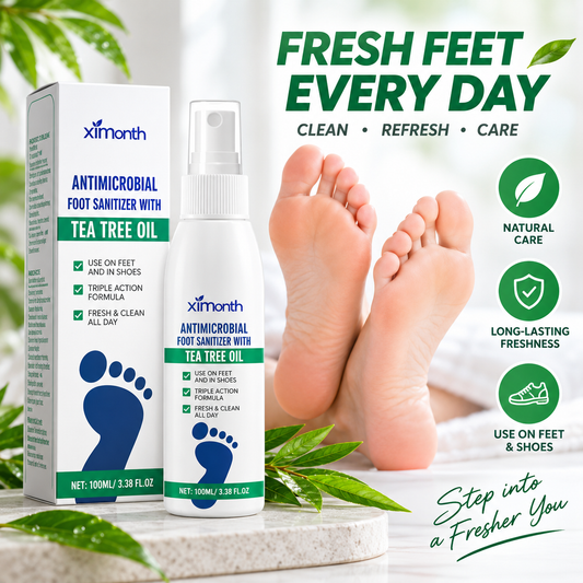 Tea Tree Oil Foot Spray — For odor control and care for dry feet; also offers antifungal benefits.