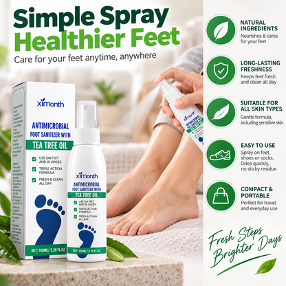 Tea Tree Oil Foot Spray — For odor control and care for dry feet; also offers antifungal benefits.