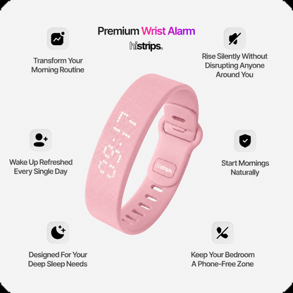 ⌚ Wrist-Worn Wake-Up Device for Heavy Sleepers- Silent Vibration Alarm Clock
