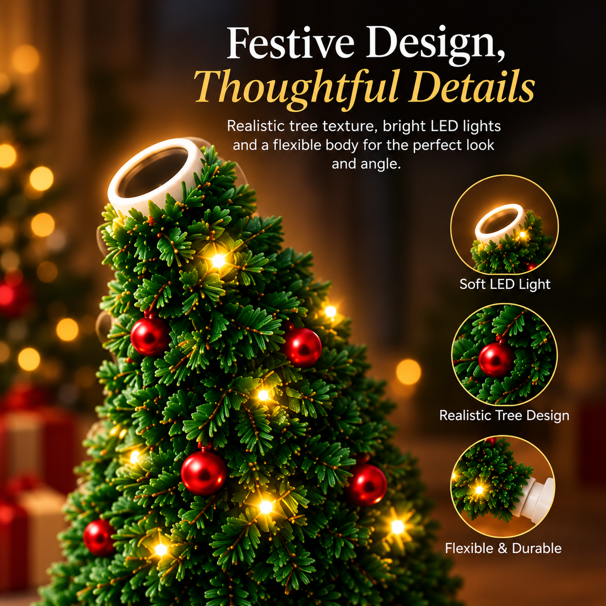 ⏳🔥LIMITED TIME 50% OFF!🎄Christmas Ceiling Projector – 6 Magical Light Effects for Instant Holiday Magic ✨