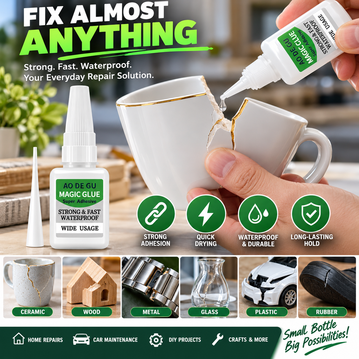 5PCS Fast-Setting Super Glue