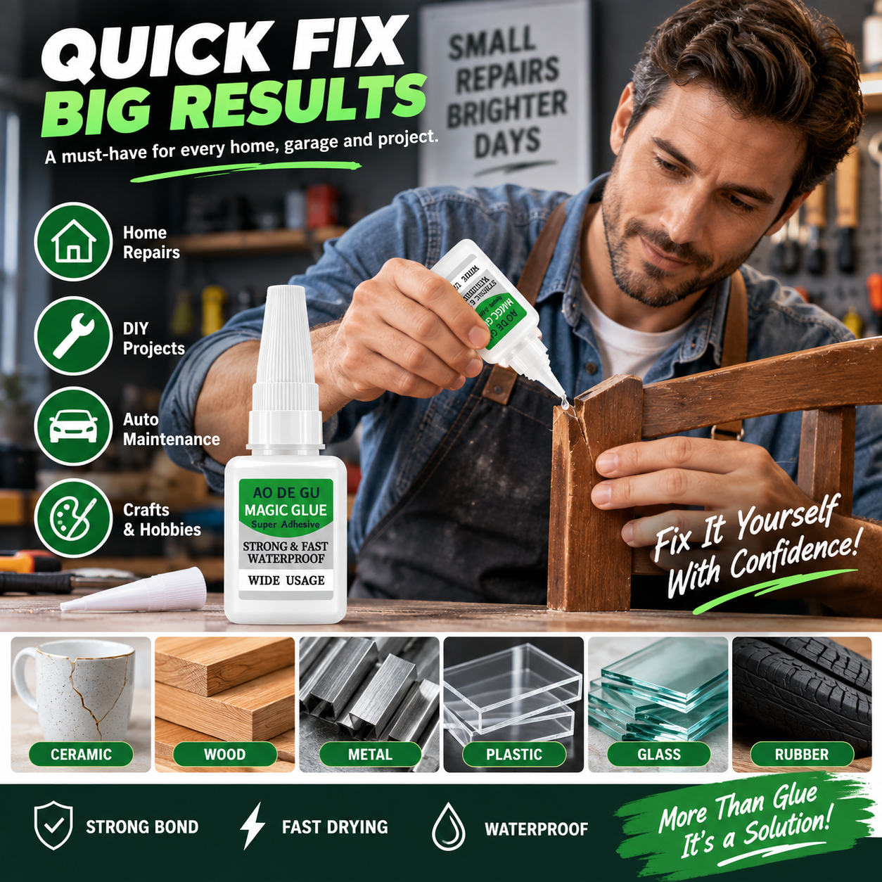 5PCS Fast-Setting Super Glue
