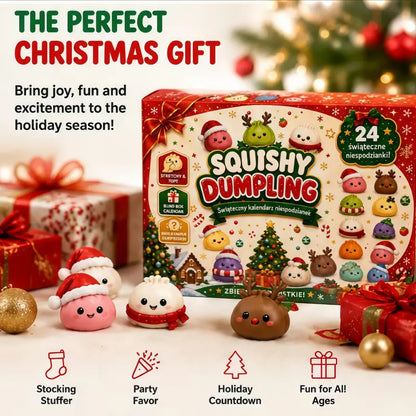 Christmas Squishy Advent Calendar Bundle – 24 Surprise Fidget Toys Countdown, Holiday Sensory Stress Relief Squishies, Fun Gift for Kids & Adults