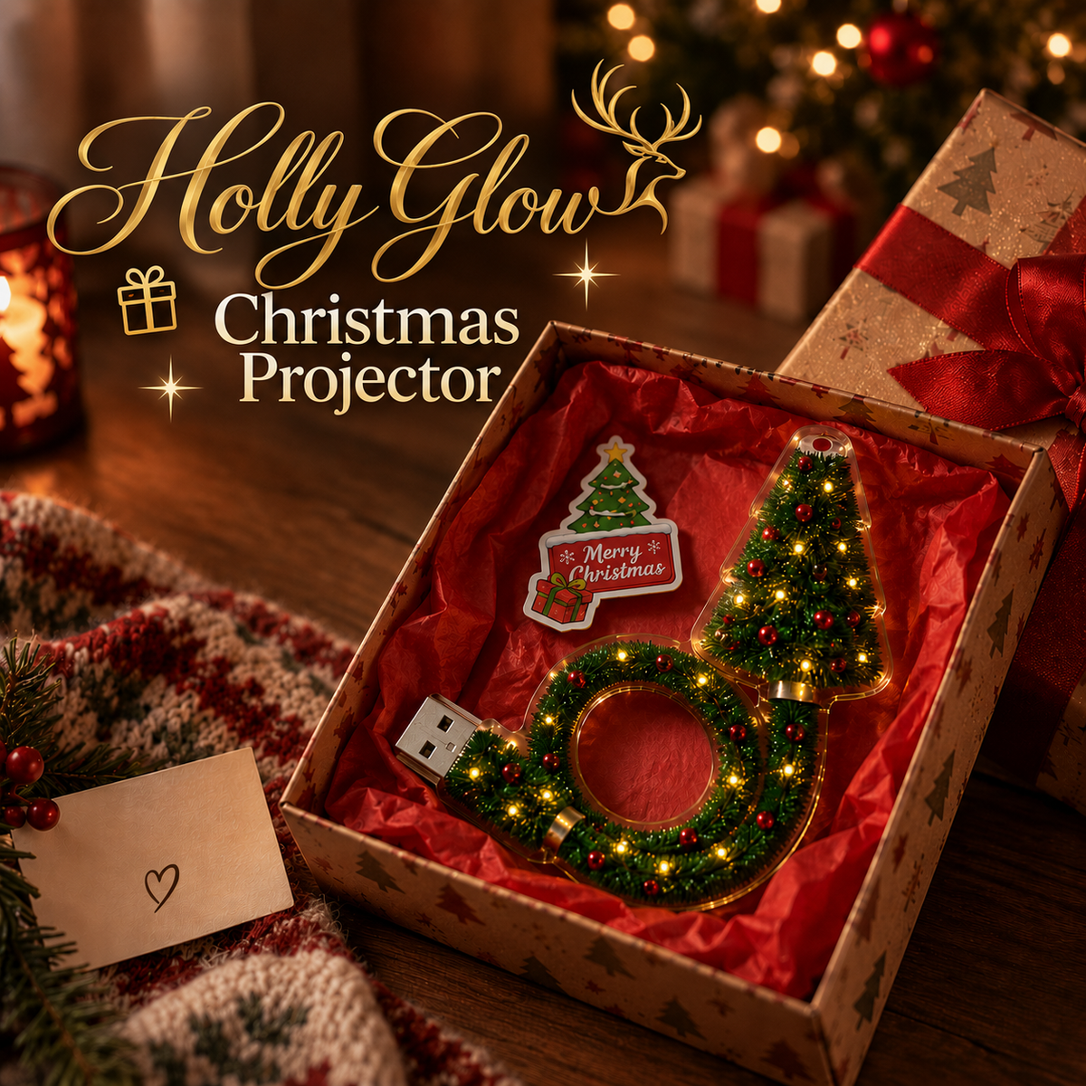 ⏳🔥LIMITED TIME 50% OFF!🎄Christmas Ceiling Projector – 6 Magical Light Effects for Instant Holiday Magic ✨