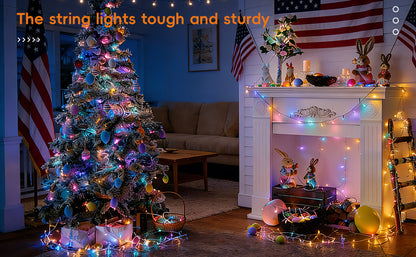✨38FT Fairy Lights, 100 LED Plug in Outdoor String Lights-8 Modes