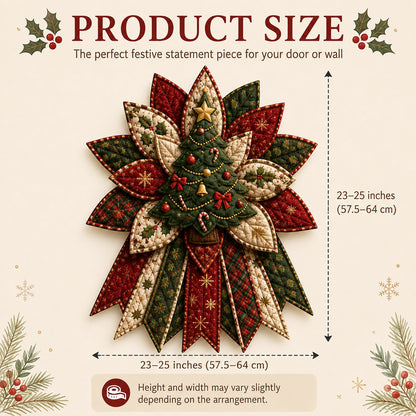 🎄 Festive Quilted Christmas Door Hanging DIY Sewing Kit