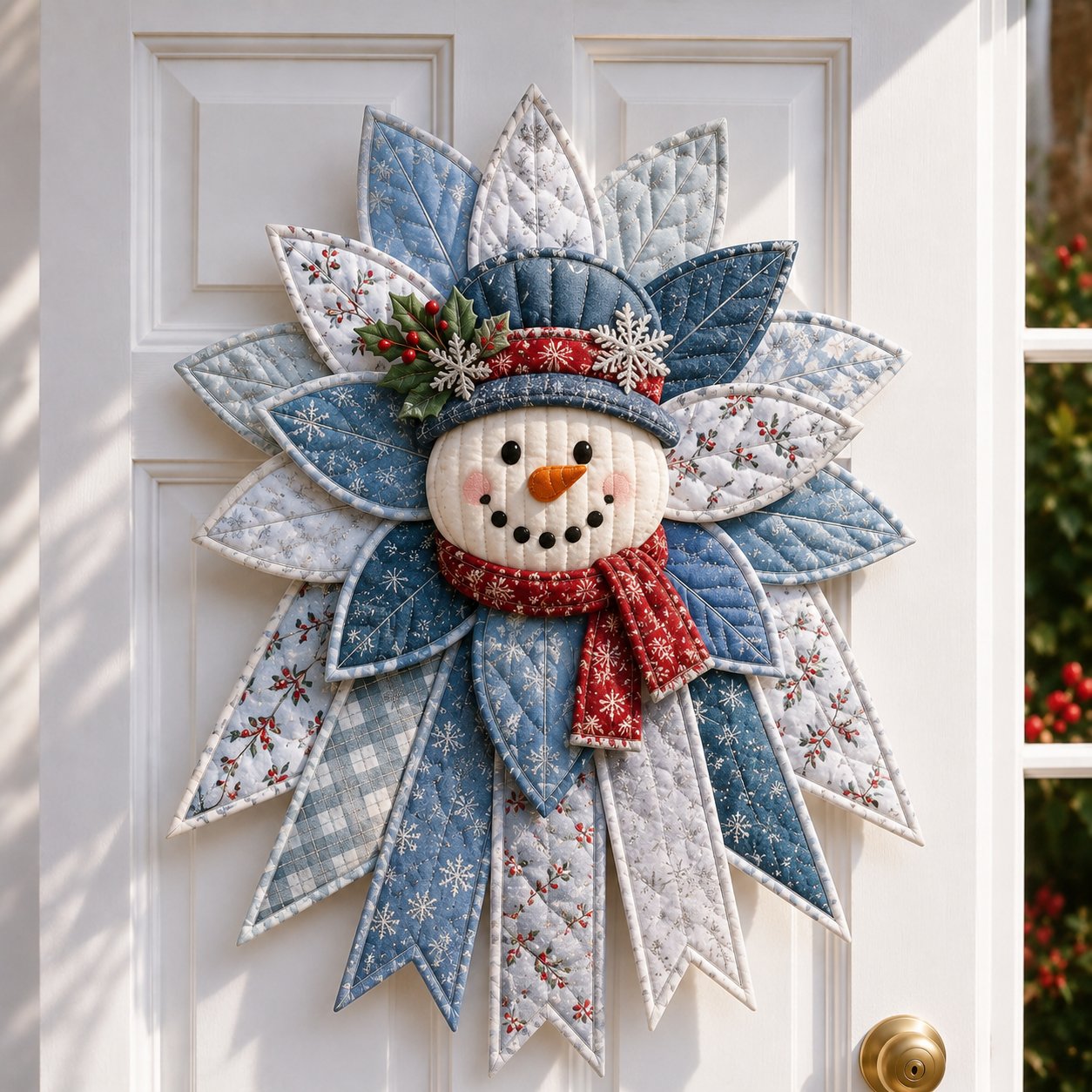 🎄 Festive Quilted Christmas Door Hanging DIY Sewing Kit