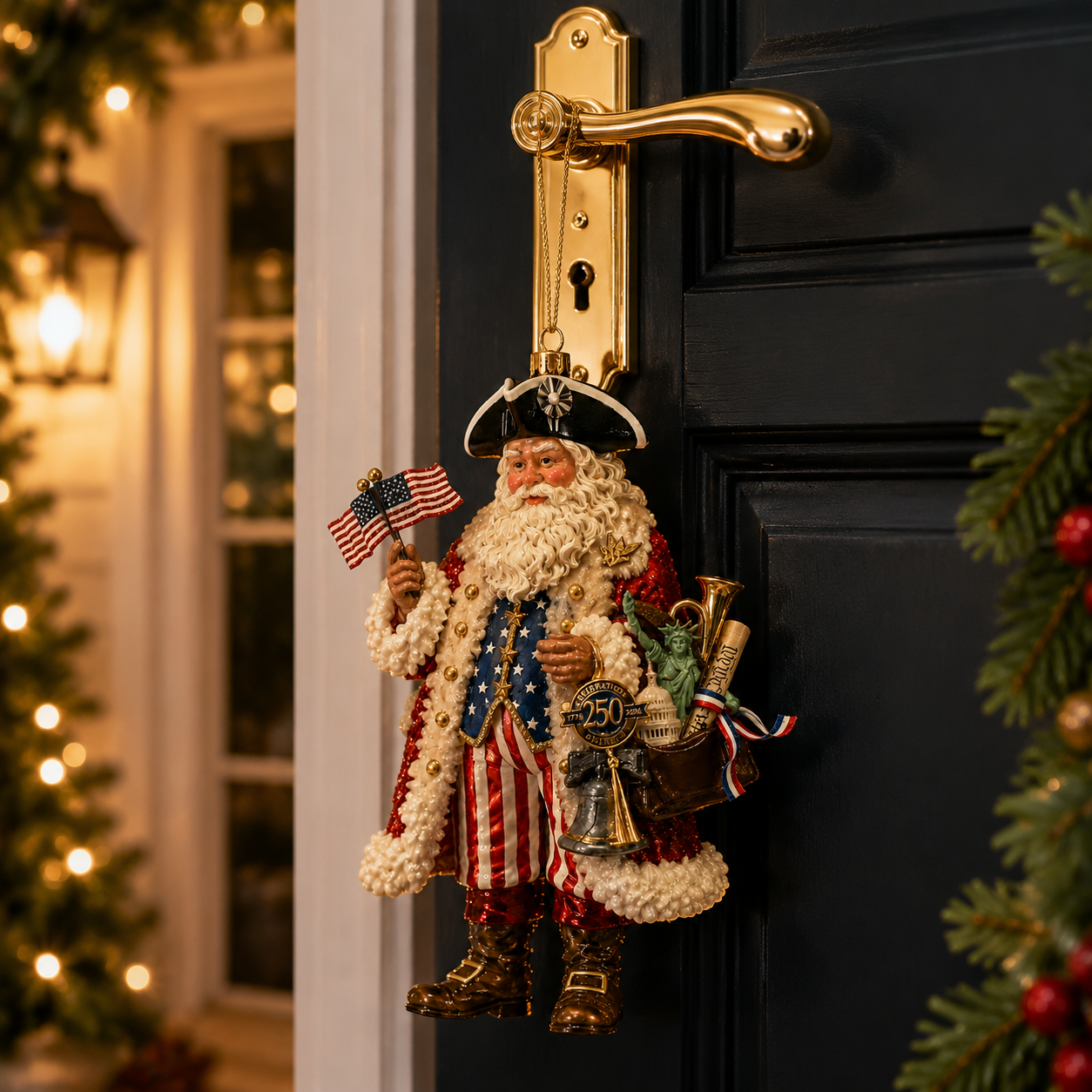 250th Anniversary Santa Claus Christmas Tree Ornament