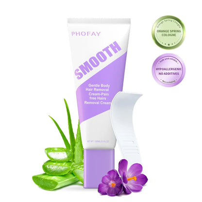 Bikini Pain-Free Hair Removal Cream for Sensitive Skin,Gentle Citrus Sensitive Skin Hair Removal Cream&Spray