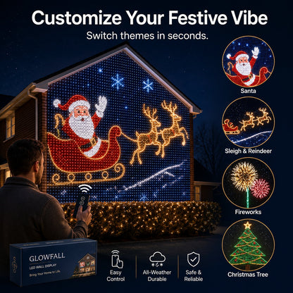 🎄Christmas LED House Net & Smart Outdoor Wall Curtain Light🎅