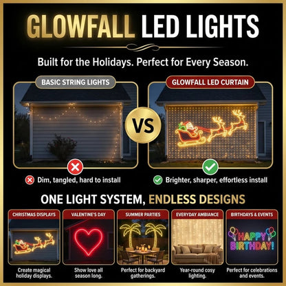 🎄Christmas LED House Net & Smart Outdoor Wall Curtain Light🎅