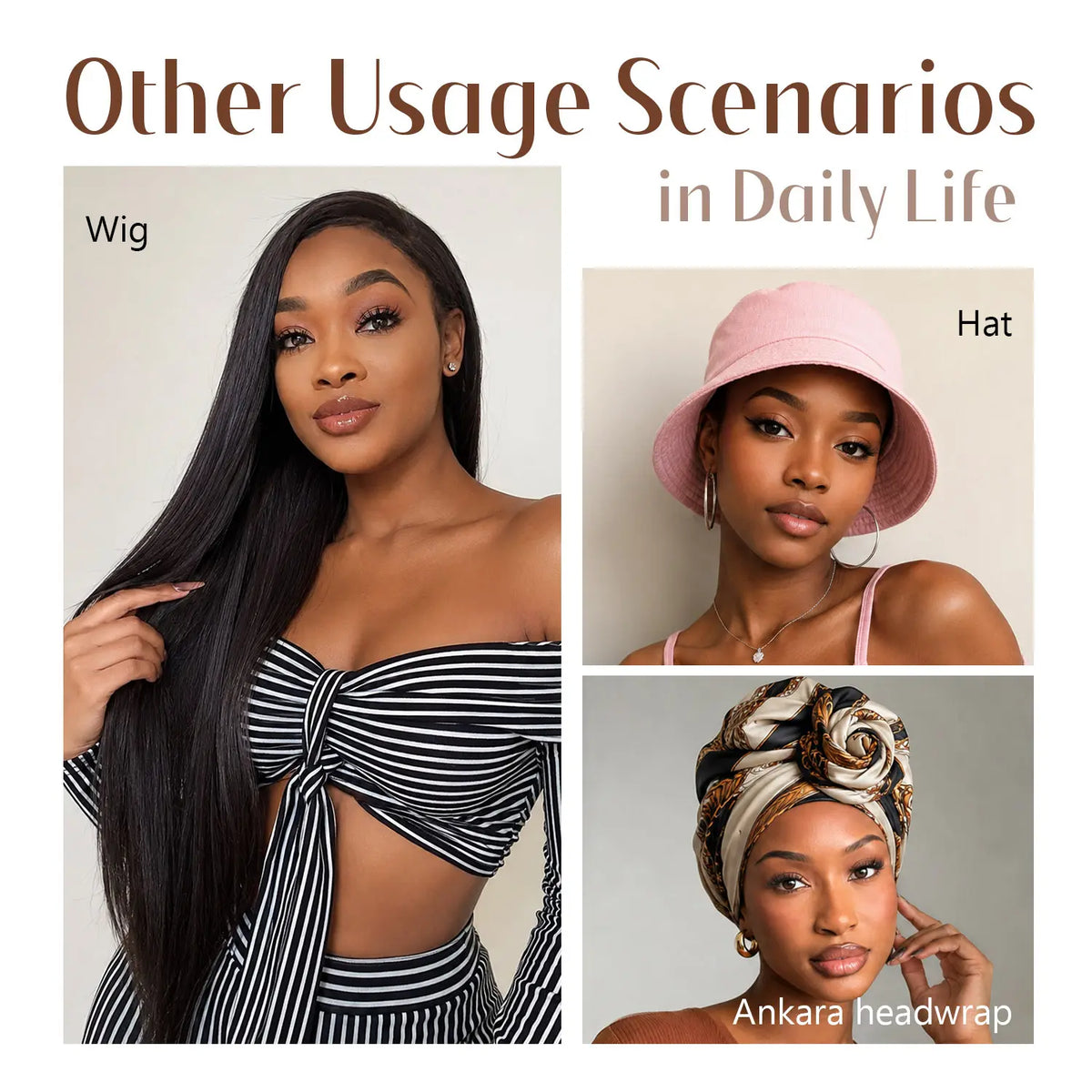 ✨ 2-Pack Non-Slip Adjustable Velvet Wig Grip Headbands – For Wigs & Headscarves 💇‍♀️