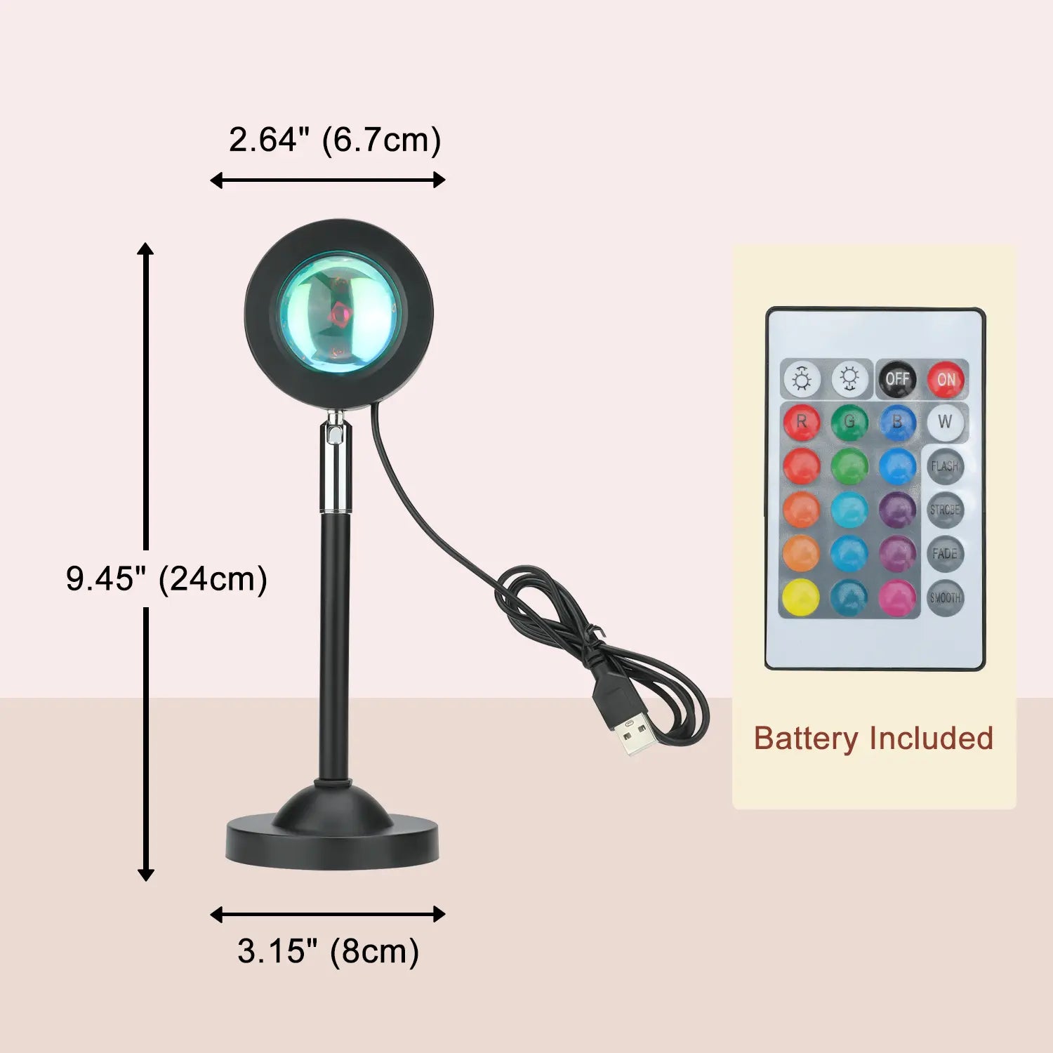 180° Adjustable Sunset Atmosphere Projection Lamp – Enjoy your own exclusive sunset, anytime, anywhere.