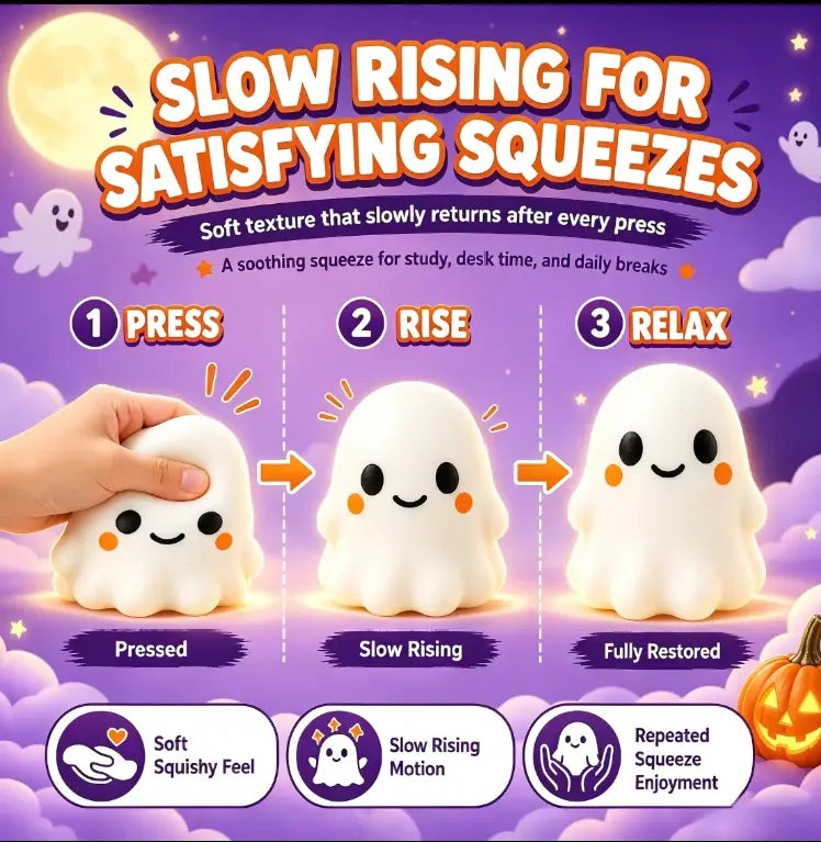 👻 Squeeze. Relax. Watch It Rise--The Spooky-Cute Squishy Kids Can't Stop Squeezing.