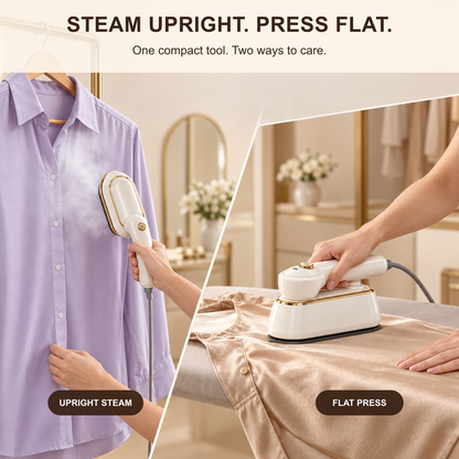 👔💨 sohochic 2-in-1 Garment Steamer & Iron – 5s Heat-Up, Foldable & Travel-Friendly ✈️