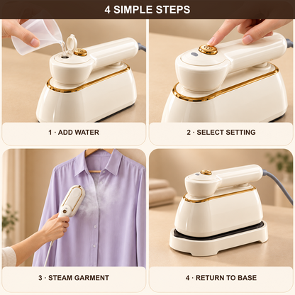 👔💨 sohochic 2-in-1 Garment Steamer & Iron – 5s Heat-Up, Foldable & Travel-Friendly ✈️