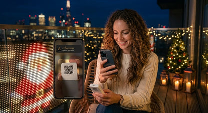 🎄💯Smart Animated Curtain Lights – App-Controlled RGB Balcony & Window Display