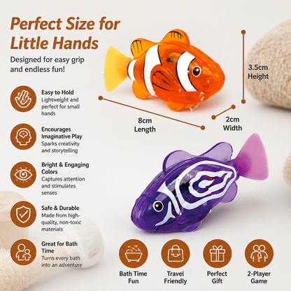 LED Swimming Fish Pool Toy Set – Automatic Water Activated Light-Up Fish