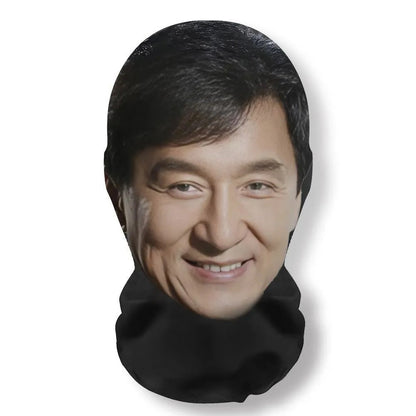 3D Mask Realistic Mask Role Playing Prop Fun Black Mesh Headset Halloween Funny（3PCS)