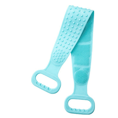 🔥Limited Time 49% OFF🚿 Dual Handle Silicone Back Scrub Strap | Deep Exfoliating Shower Brush