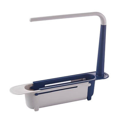 🧽 2-in-1 Telescopic Sink Organizer Rack – Expandable Sponge, Soap & Cloth Holder 🌿