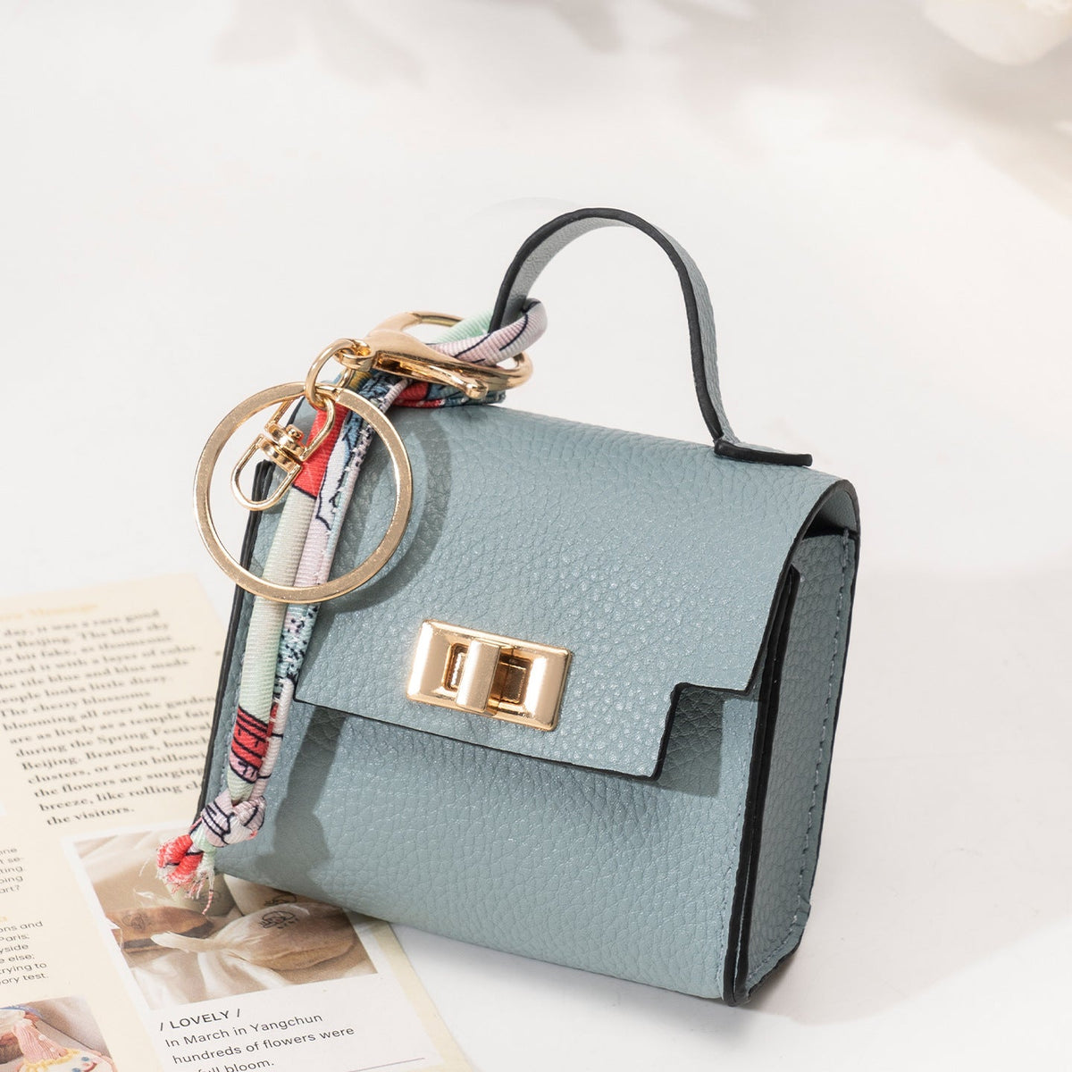👜🔑 Mini Square Bag Pendant Keychain ✨