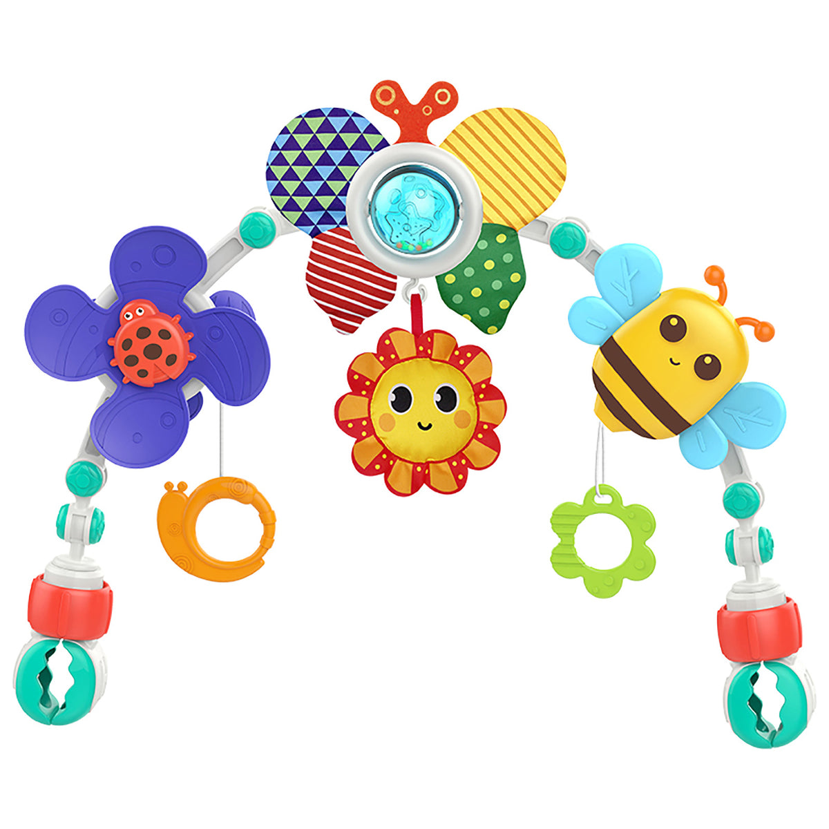 Stroller Hanging Toy – Multifunctional Interactive Sensory Toy for Newborn Early Education and Entertainment (1 Set)