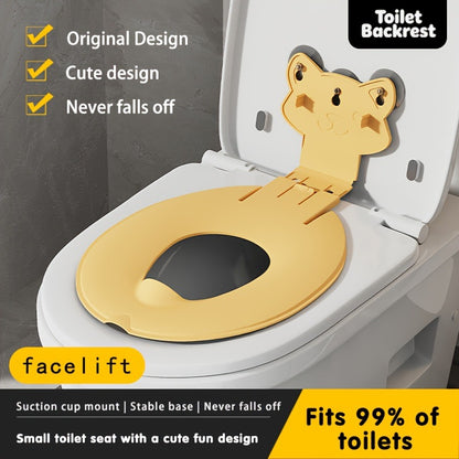 🐻 Flip-Down Toddler Toilet Training Seat – Cleaner, Easier Potty Training