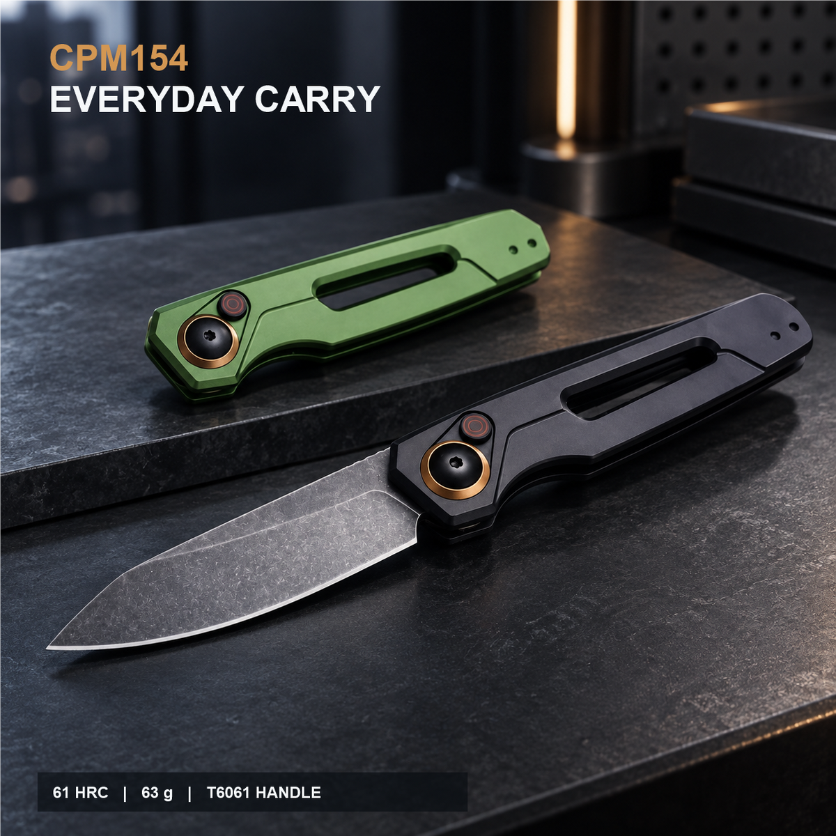 🔪🏕️ KS 7550 Lightweight Foldable Pocket Knife – Button Lock EDC Tool for Camping, Hiking & DIY 🎁