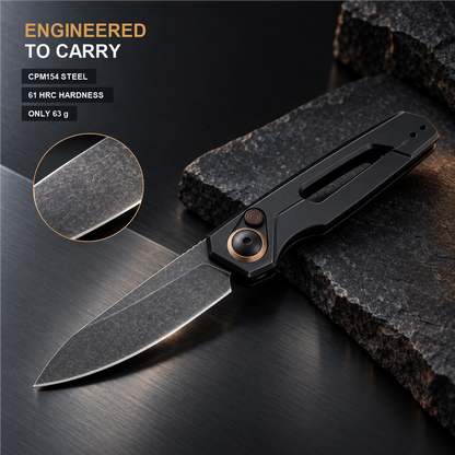 🔪🏕️ KS 7550 Lightweight Foldable Pocket Knife – Button Lock EDC Tool for Camping, Hiking & DIY 🎁