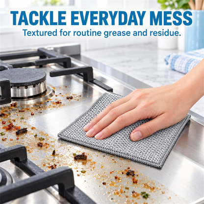 🧽✨20-Count Non-Scratch Wire Dishcloths – Reusable Kitchen Cleaning Towels for Wet & Dry Use 🍽️