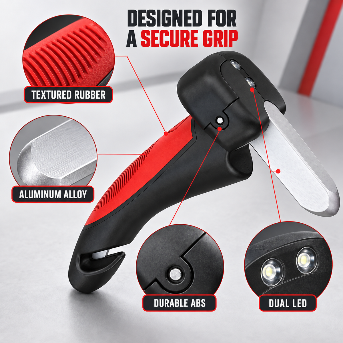 🚗🦯 All-in-One Car Cane Mobility Aid – Door Handle Assist with LED Light & Emergency Tool 🔦