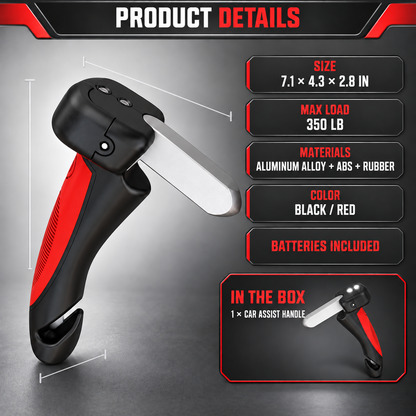 🚗🦯 All-in-One Car Cane Mobility Aid – Door Handle Assist with LED Light & Emergency Tool 🔦