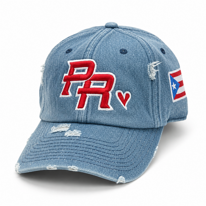 Unisex Distressed Denim Baseball Cap – Breathable Cotton, Adjustable Fit & Casual Street Style 🧢