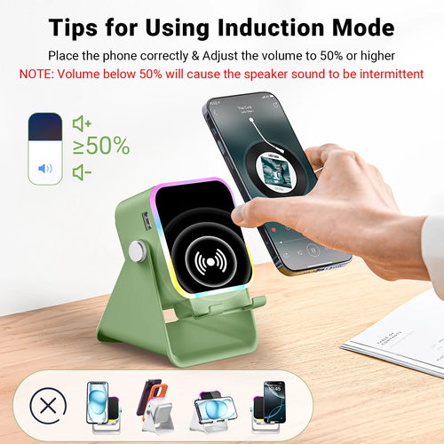 Wireless Induction Audio Speaker Stand