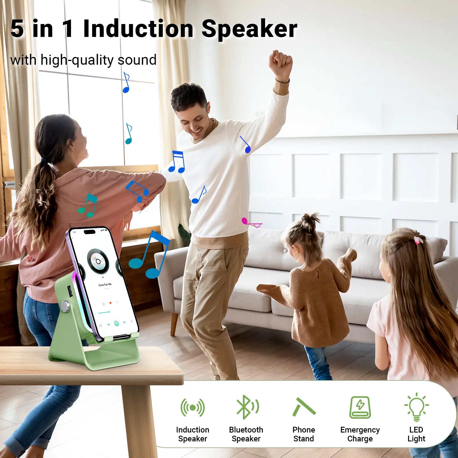 Wireless Induction Audio Speaker Stand