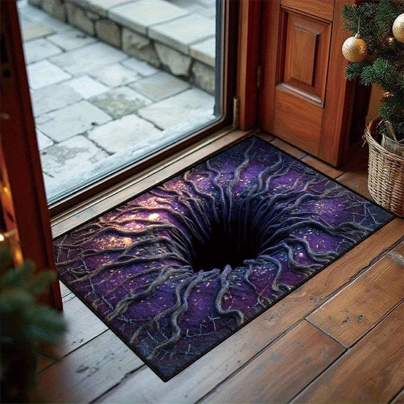 ❤️3D Halloween Optical Illusion Door Mat – Spooky Non-Slip Entryway Rug