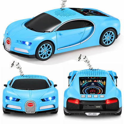 WSTER WS-660 Supercar Bluetooth Speaker with LED Lights