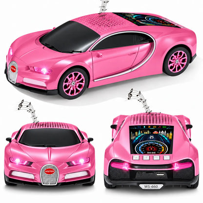 WSTER WS-660 Supercar Bluetooth Speaker with LED Lights