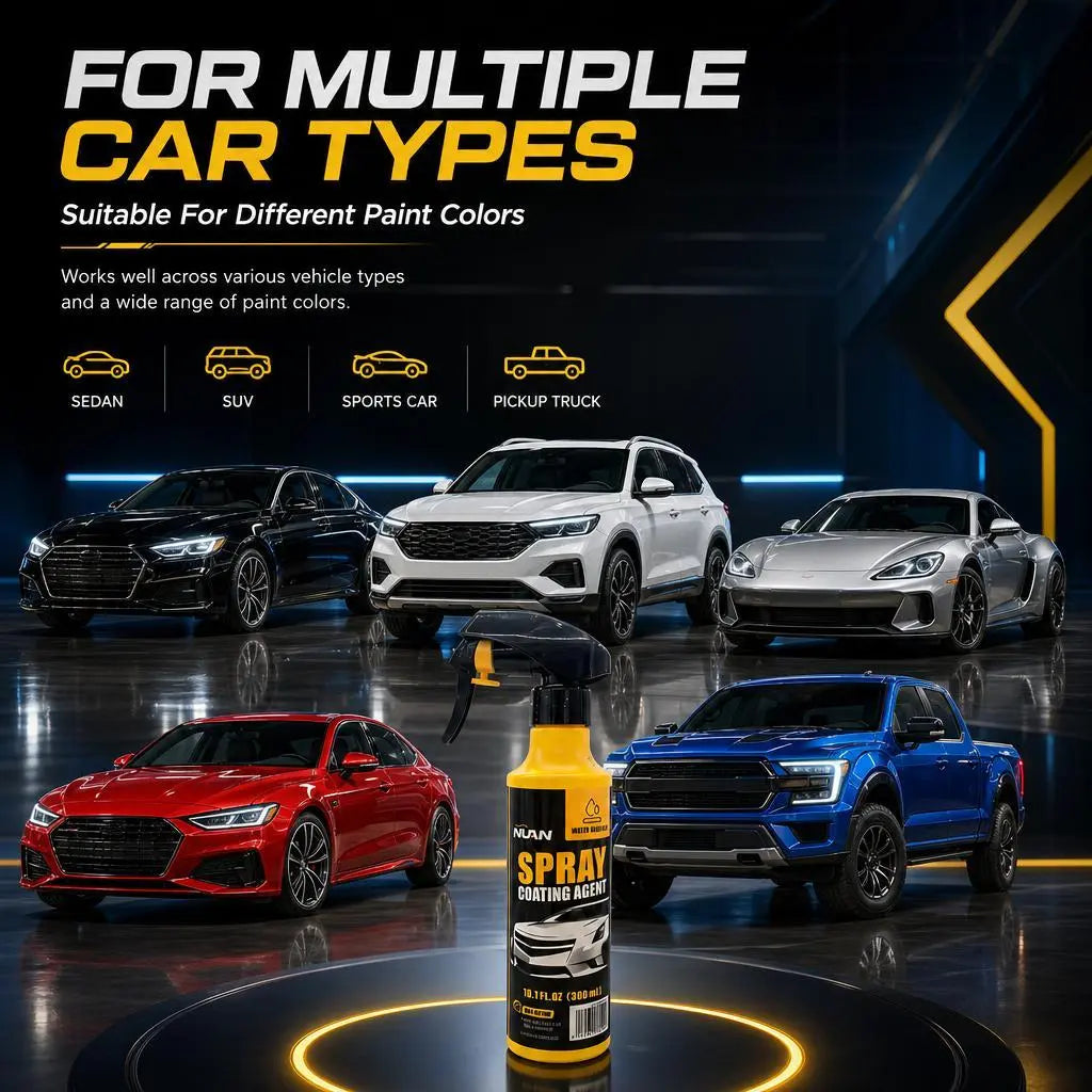 Alonovas Nano Car Coating Spray — Offers both scratch and UV protection; requires no polishing and is suitable for all vehicle types.