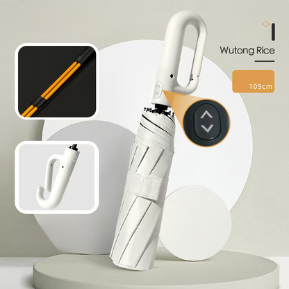 ☂️🌧️ Portable Automatic Folding Umbrella – Windproof & Waterproof with Loop Buckle 🌬️✨