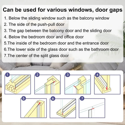 Door Weather Stripping Seal – Self-Adhesive Draft Stopper for Doors & Windows