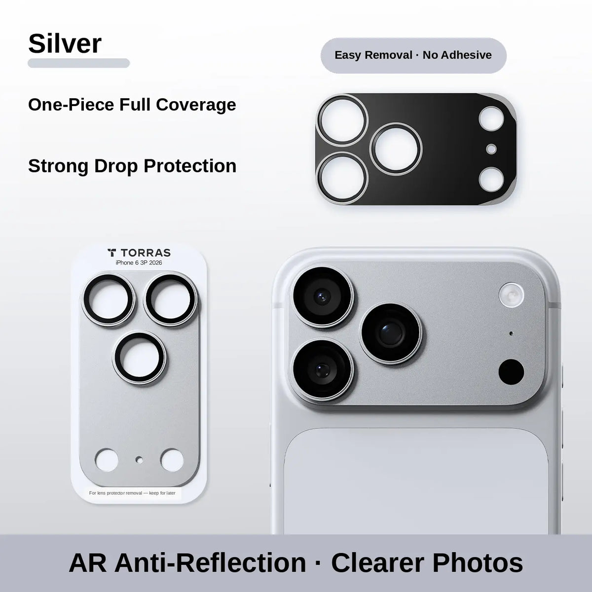 iPhone 18 Camera Lens Protector — Full-Coverage 9H+ Glass Protection