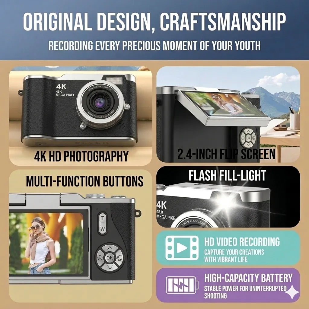 📸 Ultra-HD 4K Digital Camera: Elevate Your Photography