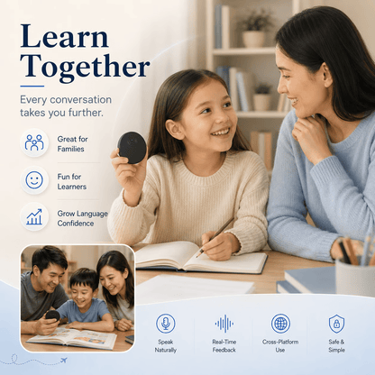 Spanish & English Practice Companion – Supports 40 Languages
