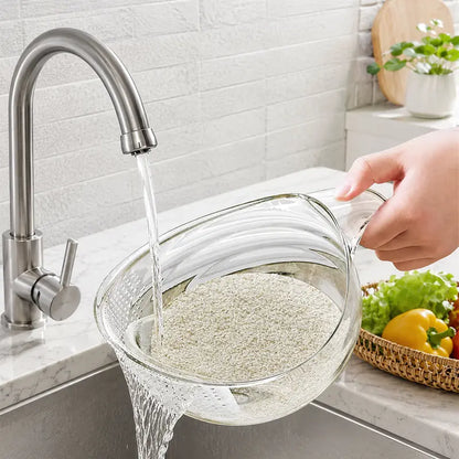 🍚🍚Aesthetic Multifunctional Rice Strainer with Handle