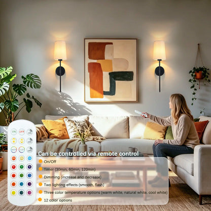 Light Up Your Space Your Way – Wireless RGB Wall Sconces for Every Mood