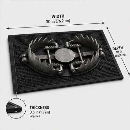 💥 LAST DAY 49% OFF - 😂 Gotcha! 3D Bear Trap Illusion Doormat – Funny Prank Entry Mat