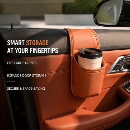 Leather Car Door Storage Pocket
