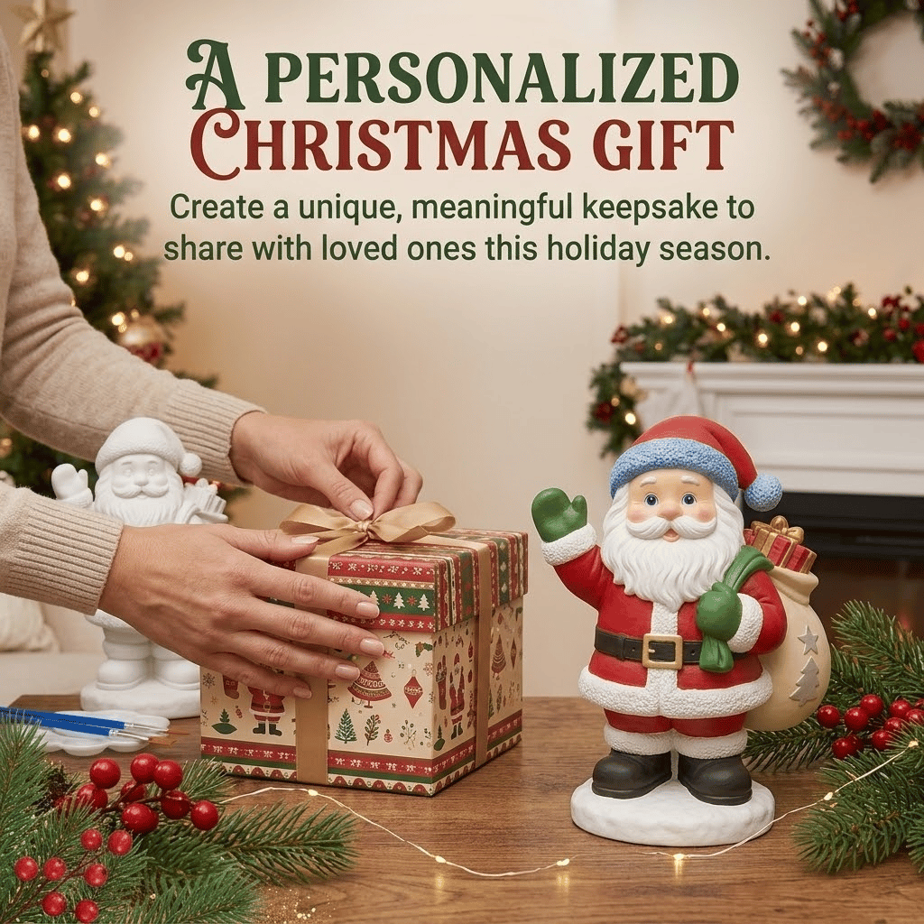 • 🎨 Beginner-Friendly DIY Christmas Figurine Painting Kit | Create Your Own Festive Holiday Decorations 🎄💕